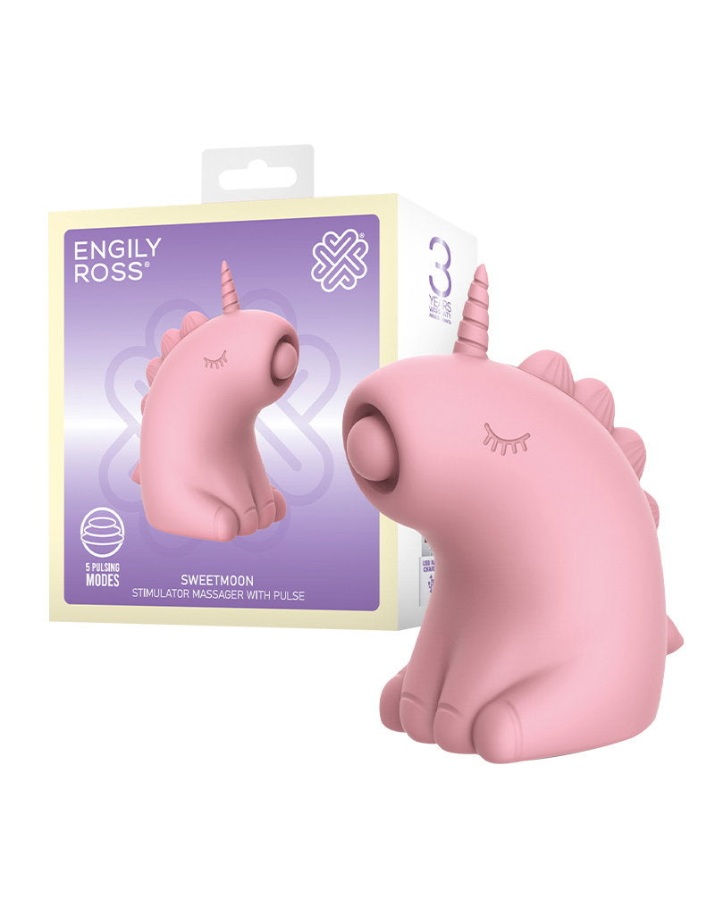 ER - Sweetmoon Unicorn - Massagegerät mit Puls - Soft Pink