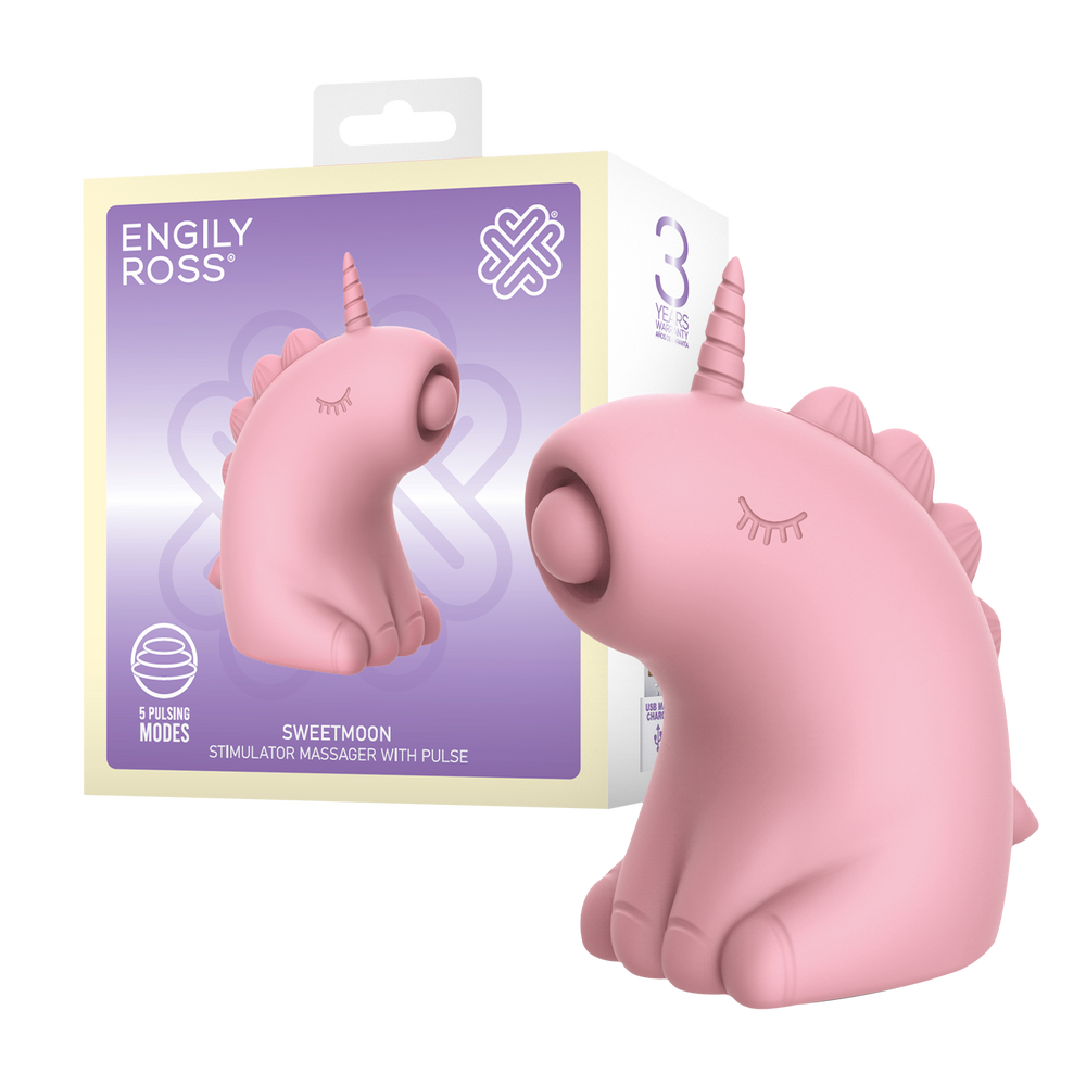 ER - Sweetmoon Unicorn - Massagegerät mit Puls - Soft Pink