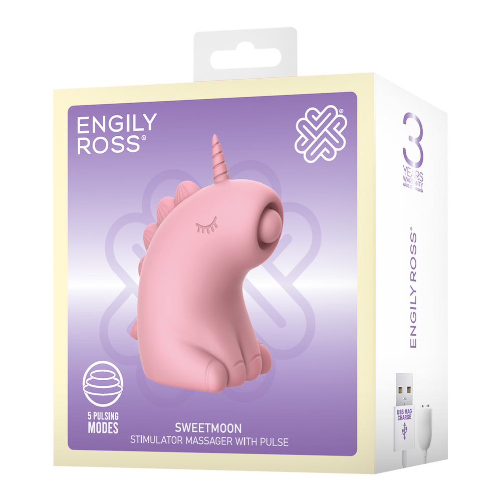 ER - Sweetmoon Unicorn - Massagegerät mit Puls - Soft Pink