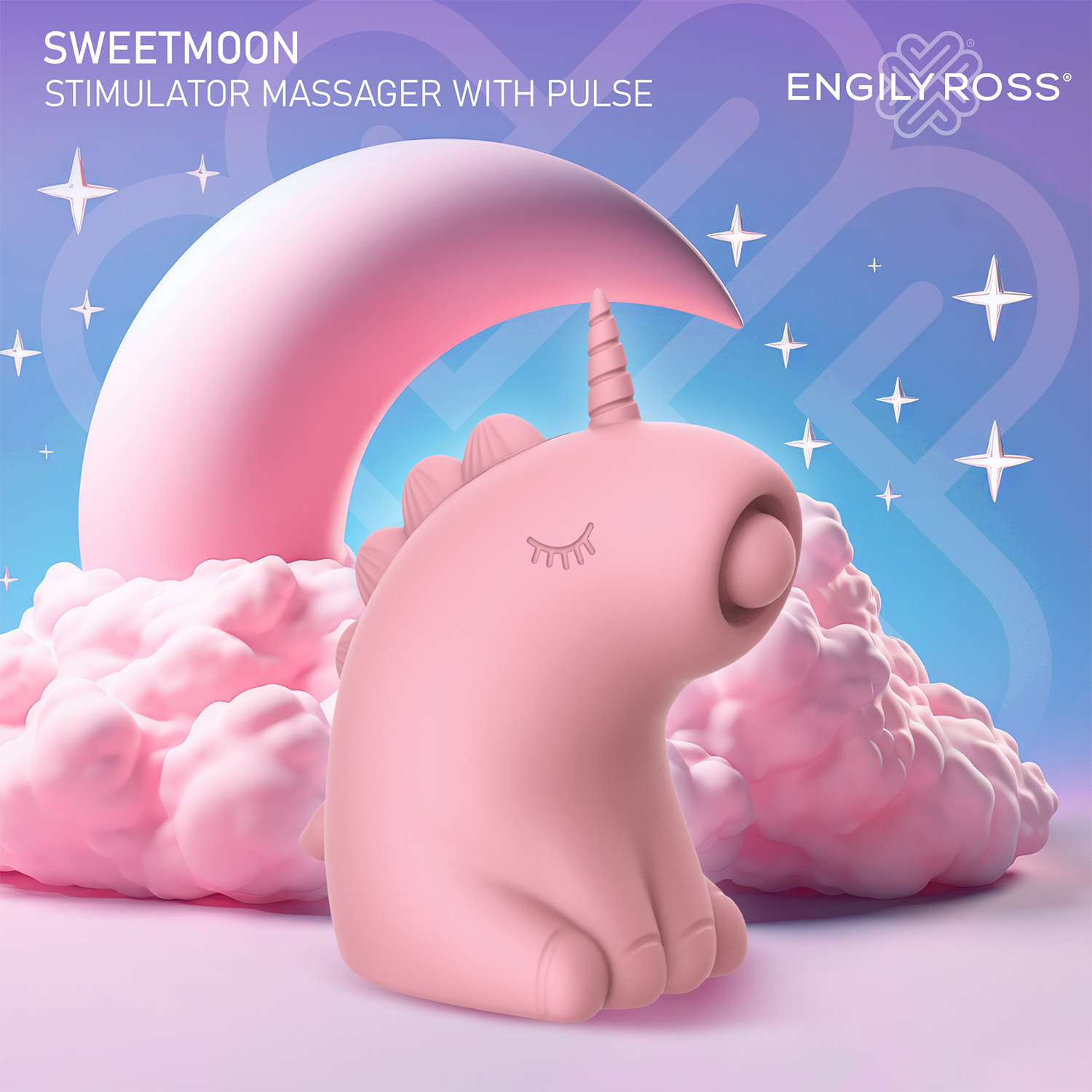 ER - Sweetmoon Unicorn - Massagegerät mit Puls - Soft Pink