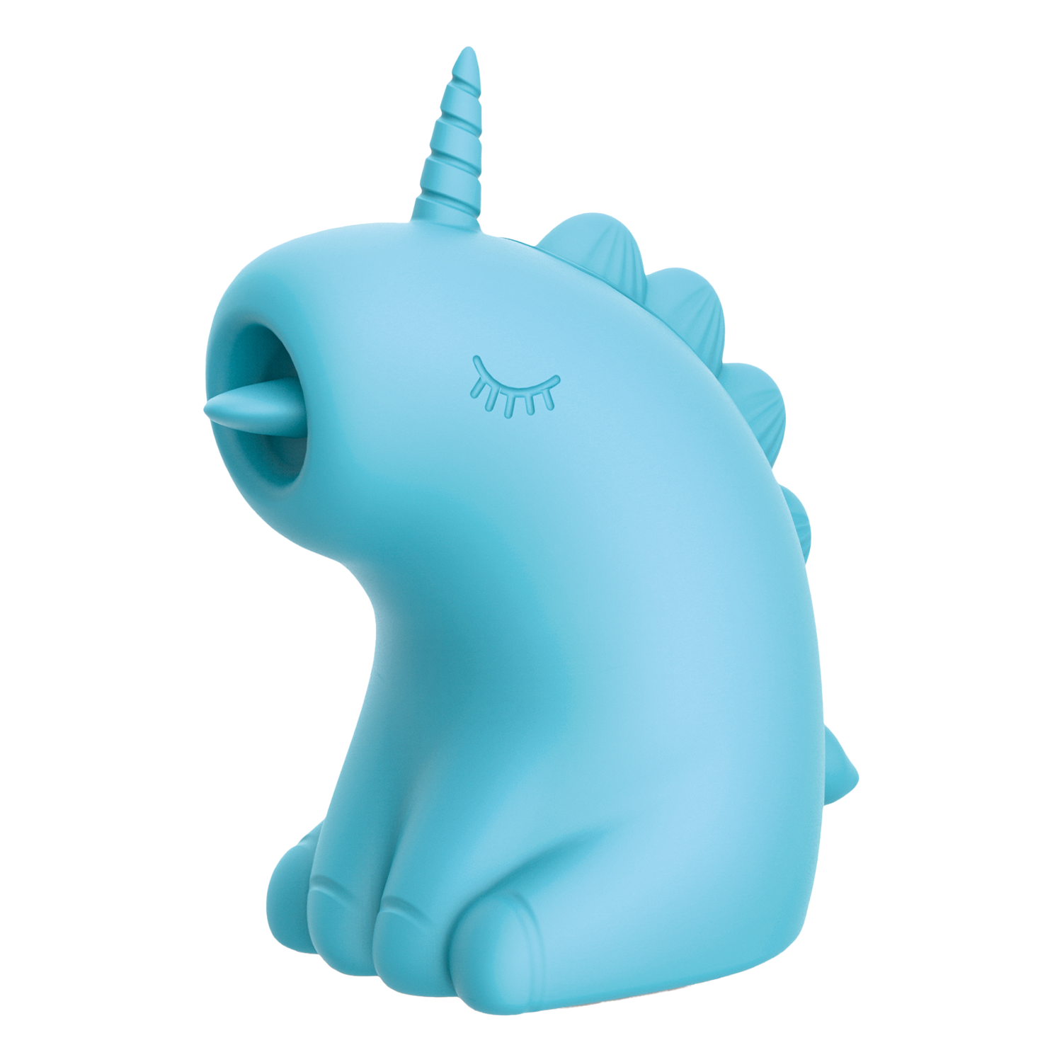 3: ER - Snowflake Unicorn - Massagegerät mit Leckzunge - Blau