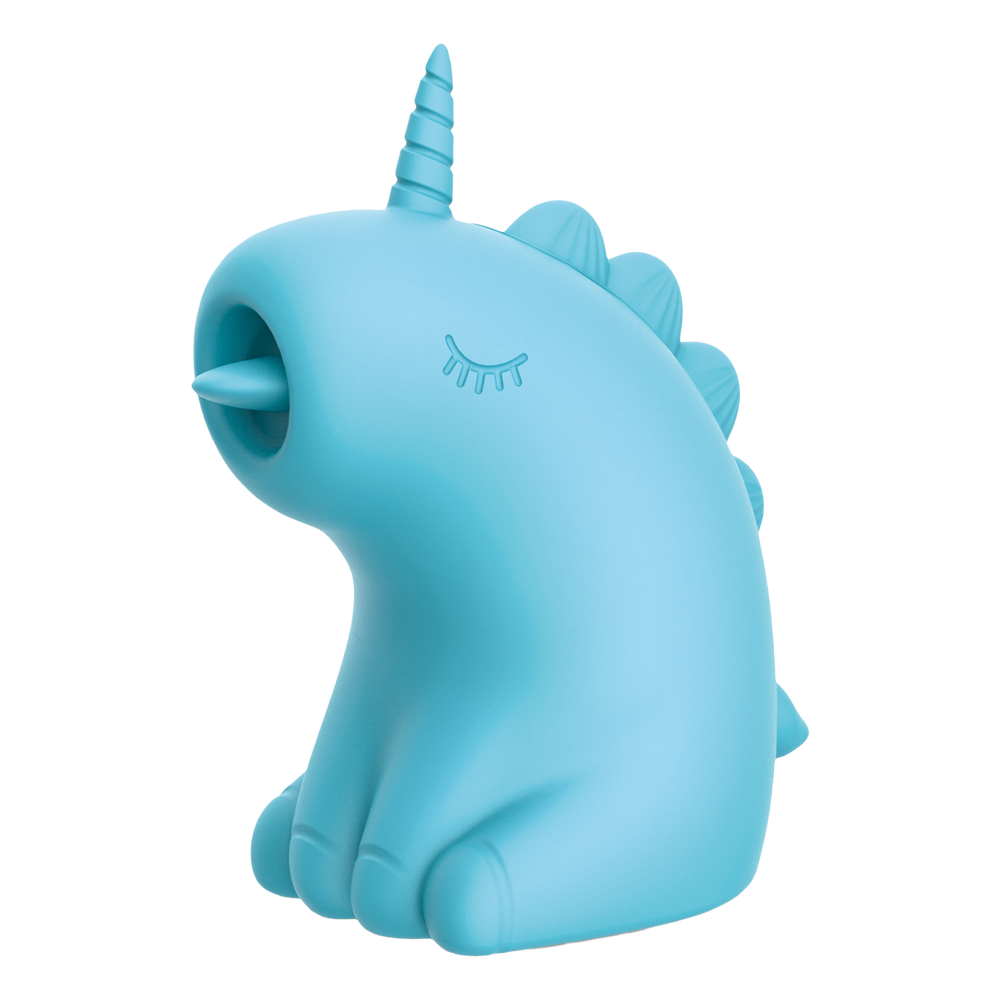 3: ER - Snowflake Unicorn - Massagegerät mit Leckzunge - Blau