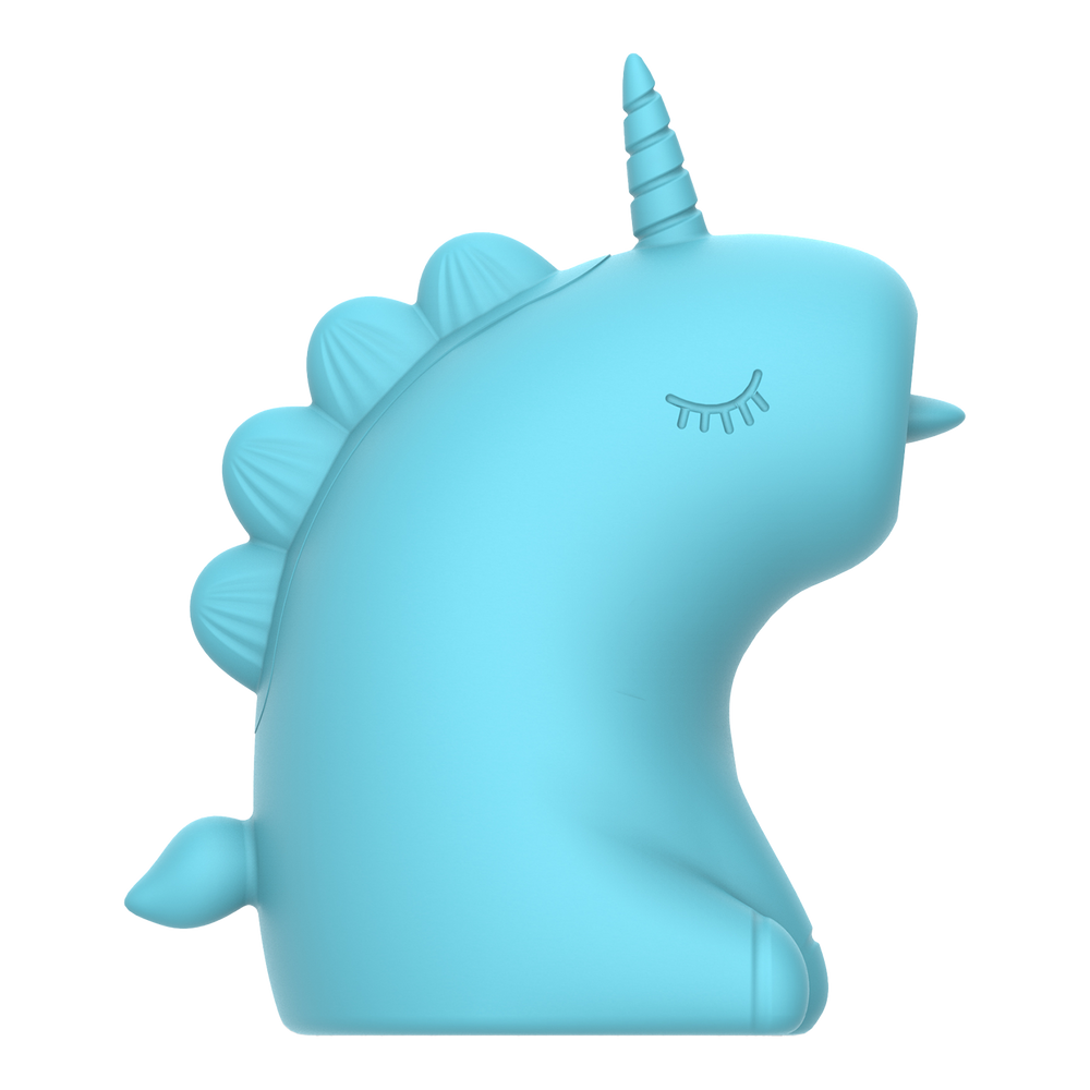 4: ER - Snowflake Unicorn - Massagegerät mit Leckzunge - Blau