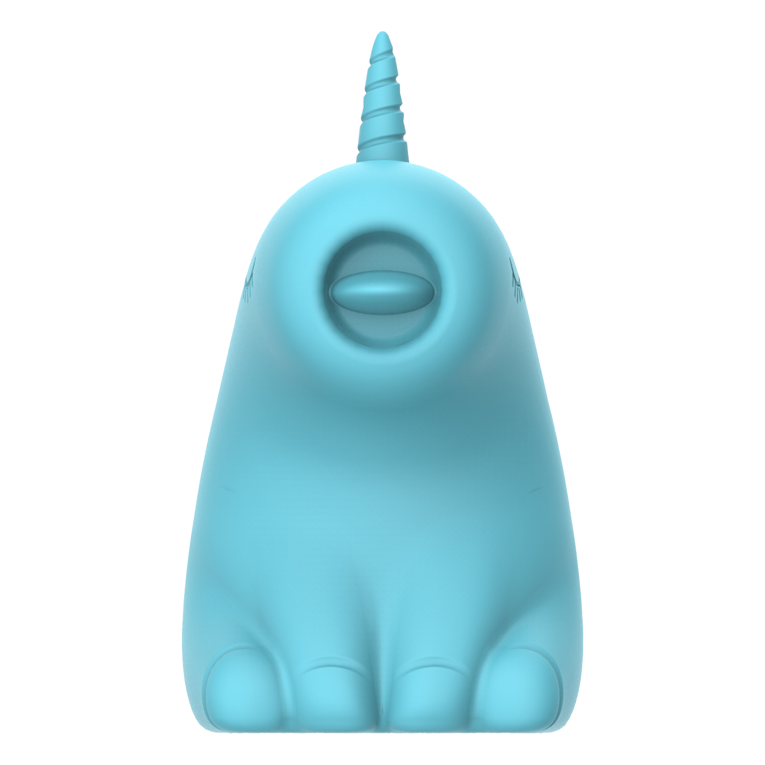 9: ER - Snowflake Unicorn - Massagegerät mit Leckzunge - Blau