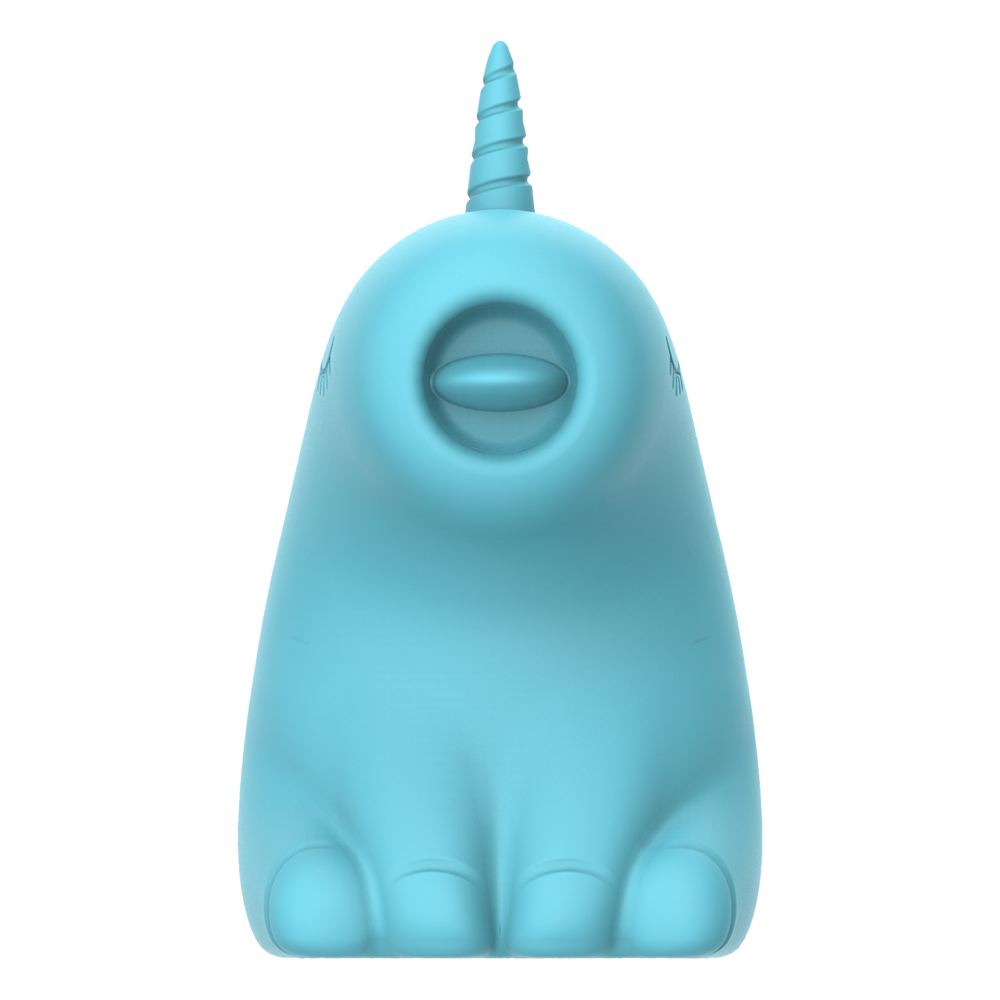 9: ER - Snowflake Unicorn - Massagegerät mit Leckzunge - Blau