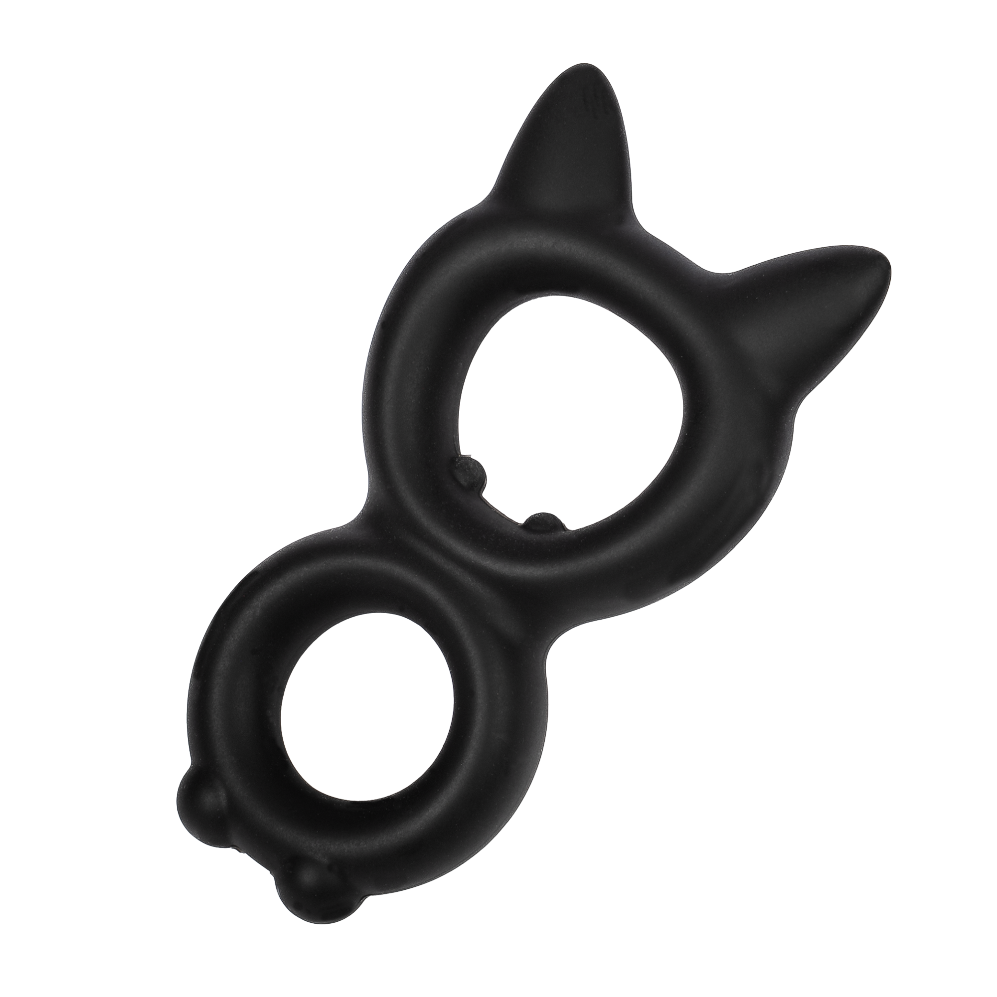 2: Rimba Bondage Play – Silikon-Kitty-Ring in 8er-Form – Schwarz