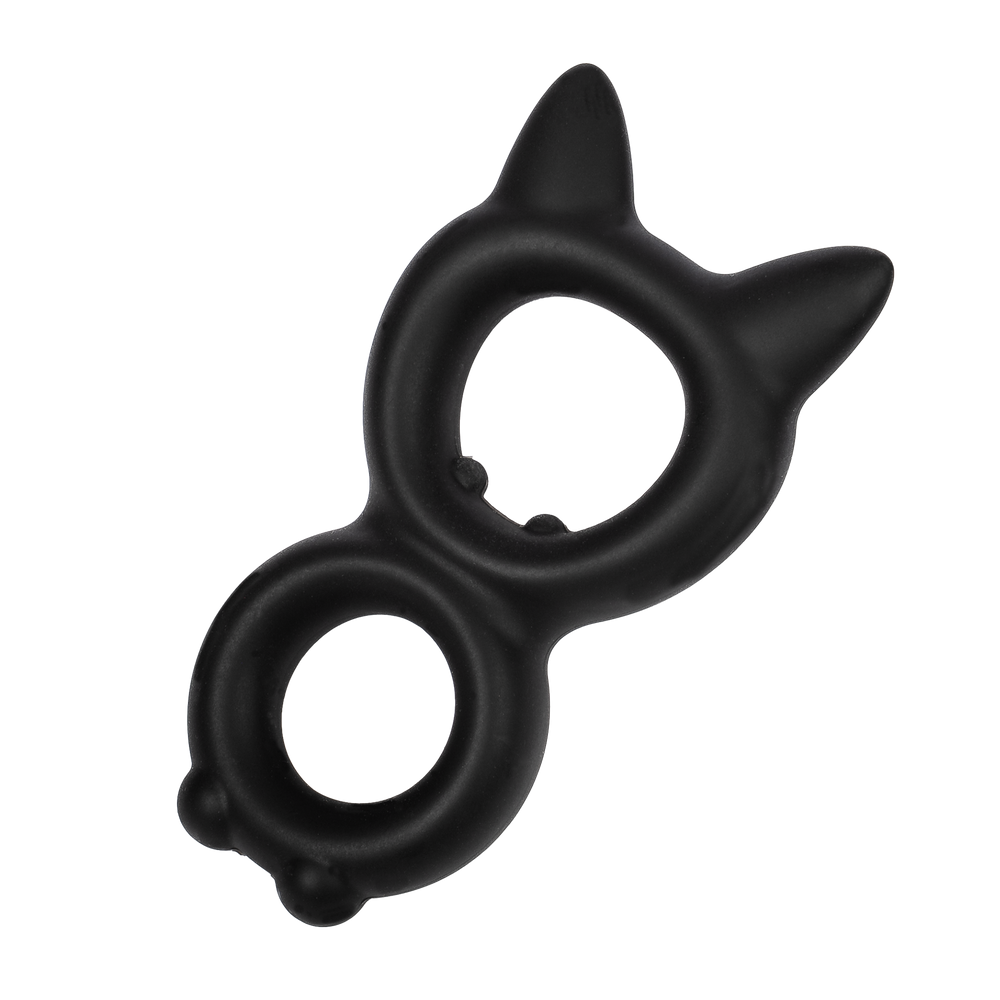 2: Rimba Bondage Play – Silikon-Kitty-Ring in 8er-Form – Schwarz