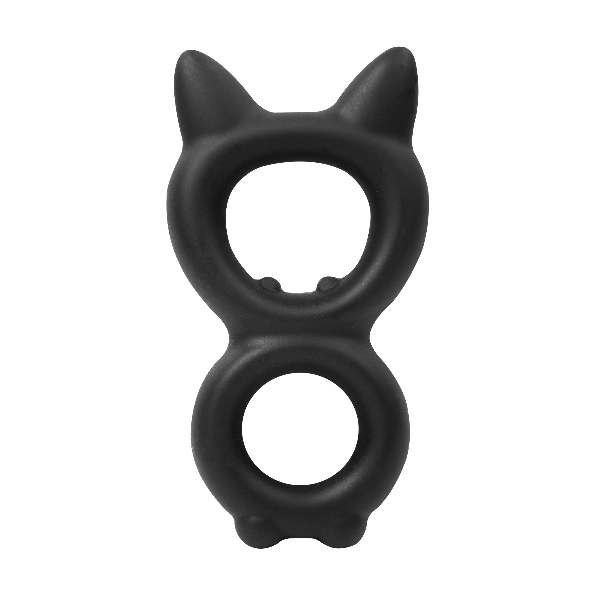 4: Rimba Bondage Play – Silikon-Kitty-Ring in 8er-Form – Schwarz