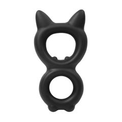 4: Rimba Bondage Play – Silikon-Kitty-Ring in 8er-Form – Schwarz