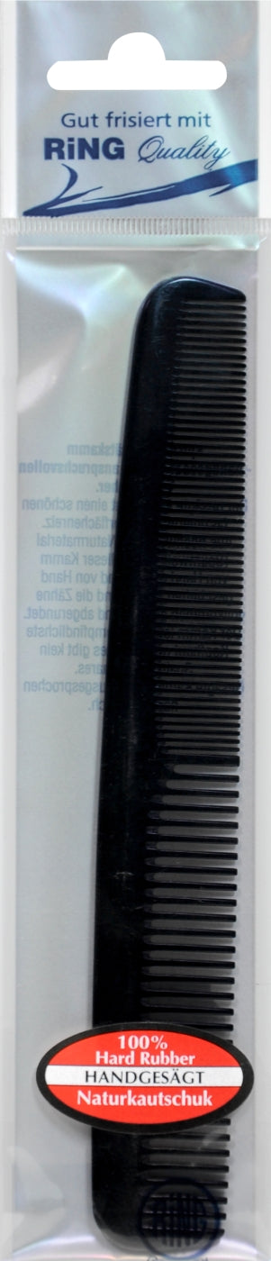 Kamm Herren Naturkautschuk Schwarz, 178 mm