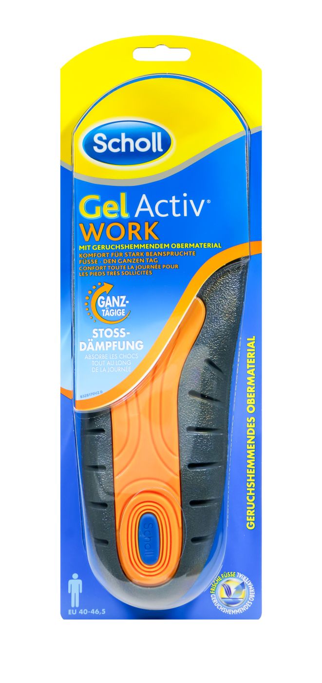 Scholl GelActiv Einlegesohle Work Men, 1 Paar