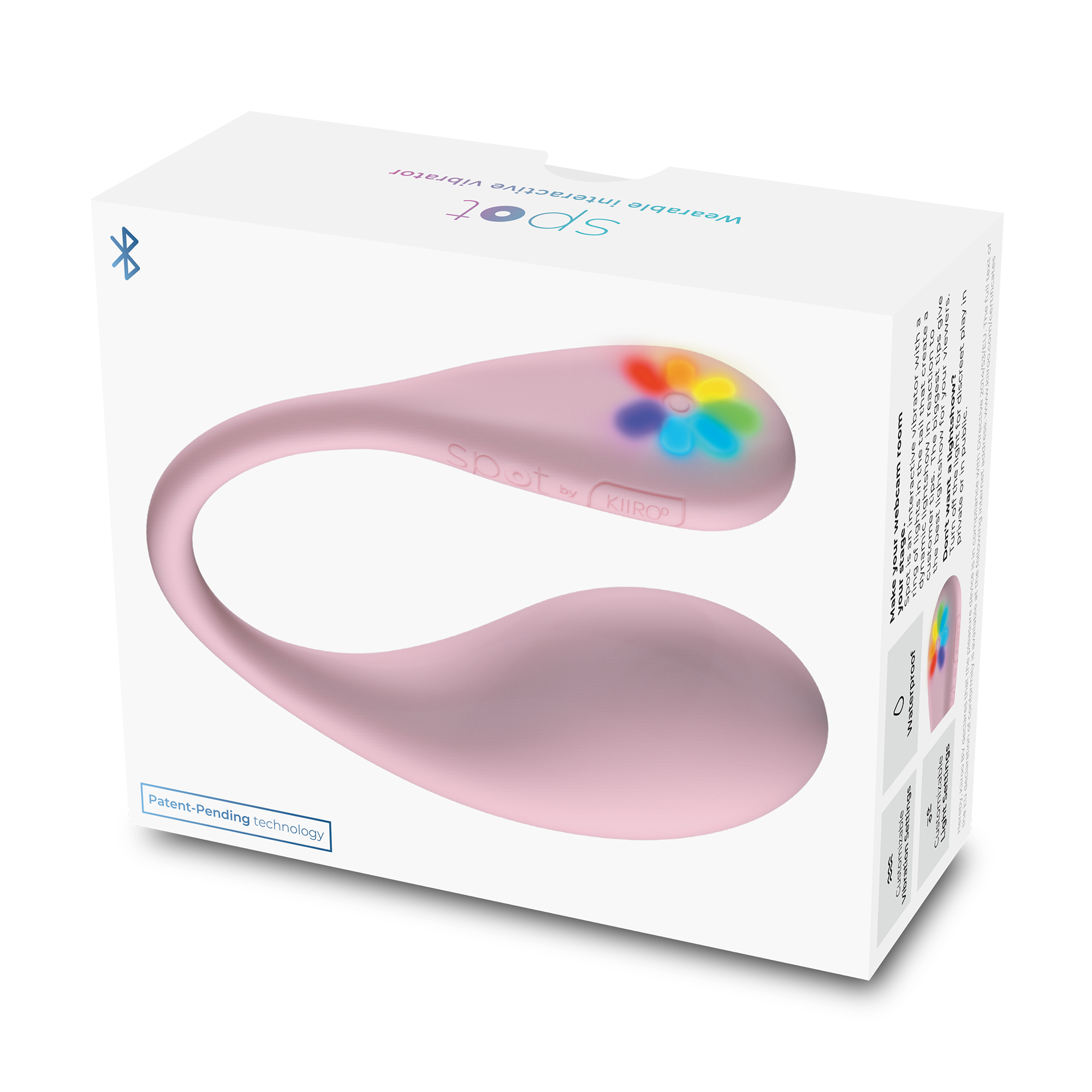 KIIROO- Spot - Interaktiver Ei-Vibrator zum Tragen - Kiss Me Pink