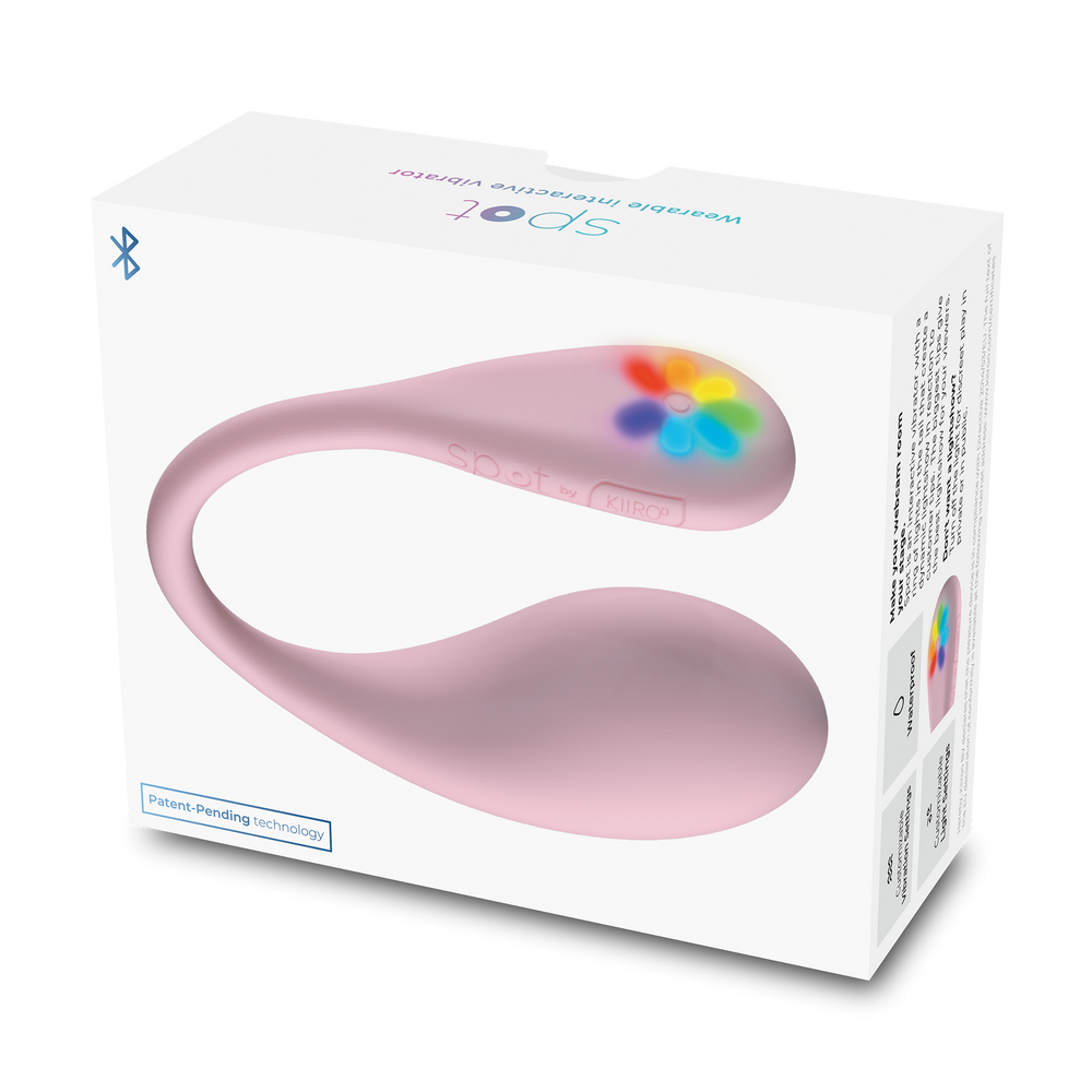 KIIROO- Spot - Interaktiver Ei-Vibrator zum Tragen - Kiss Me Pink