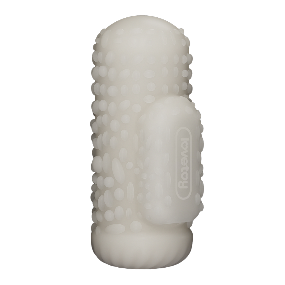 5: LoveToy - Knights Ring - Vibrierendes Doppel-Penis-Sleeve - Drip - Weiß