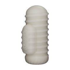 LoveToy - Knights Ring - Vibrierendes Doppel-Penis-Sleeve - Gewellt - Weiß