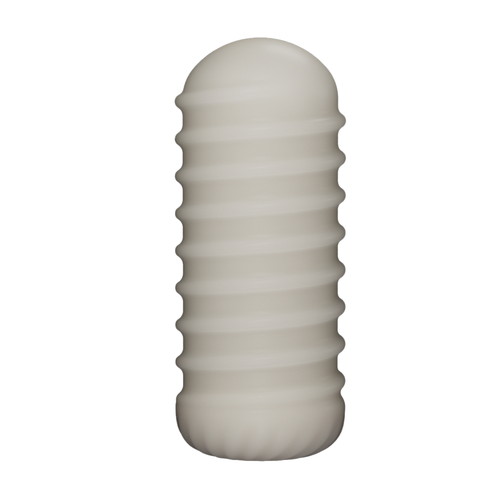 LoveToy - Knights Ring - Vibrierendes Doppel-Penis-Sleeve - Gewellt - Weiß