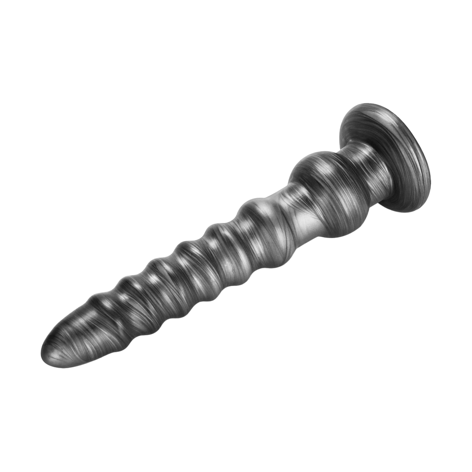LoveToy - King Size Vibrierender Vibrax Slider 32 cm - Silber