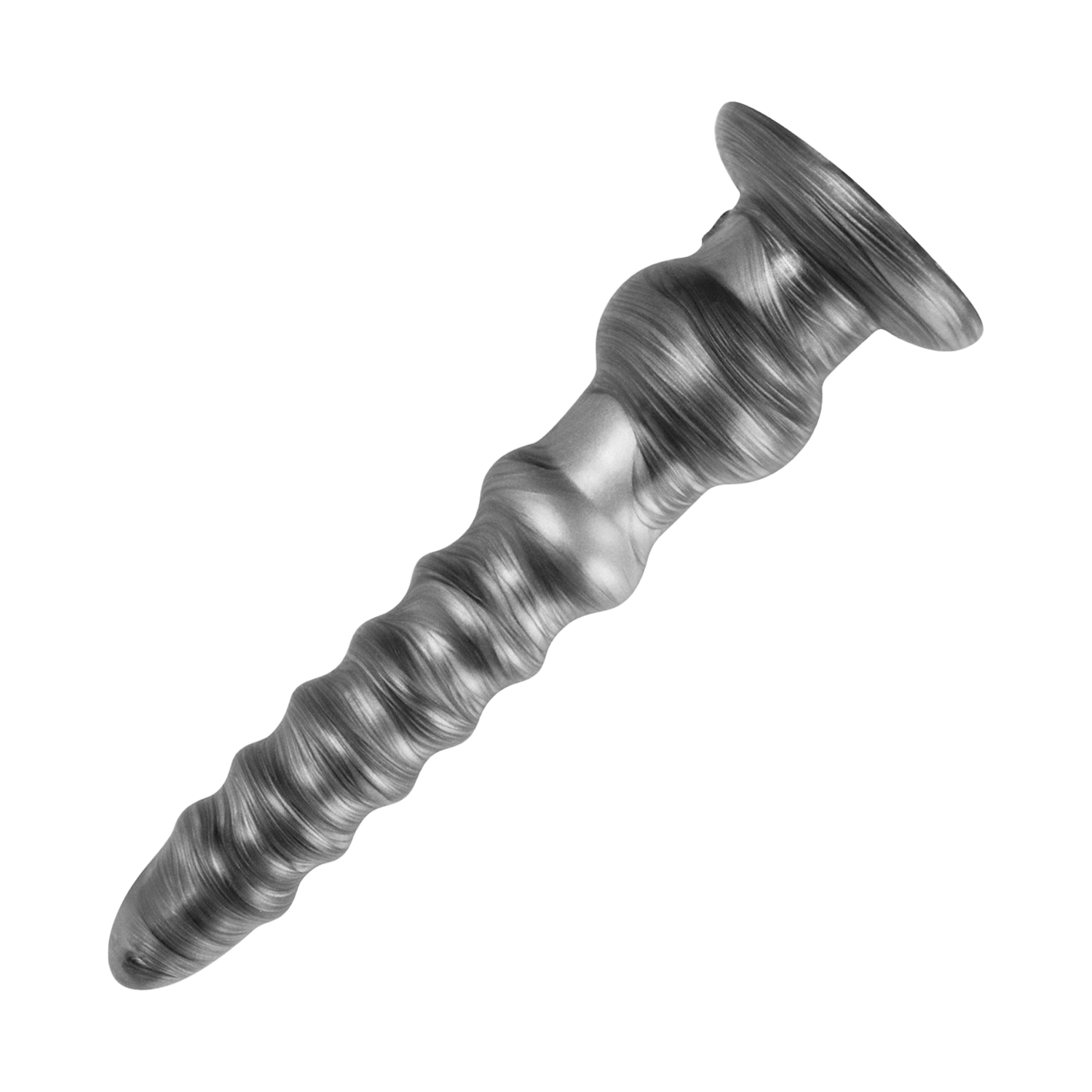 LoveToy - King Size Vibrierender Vibrax Slider 32 cm - Silber