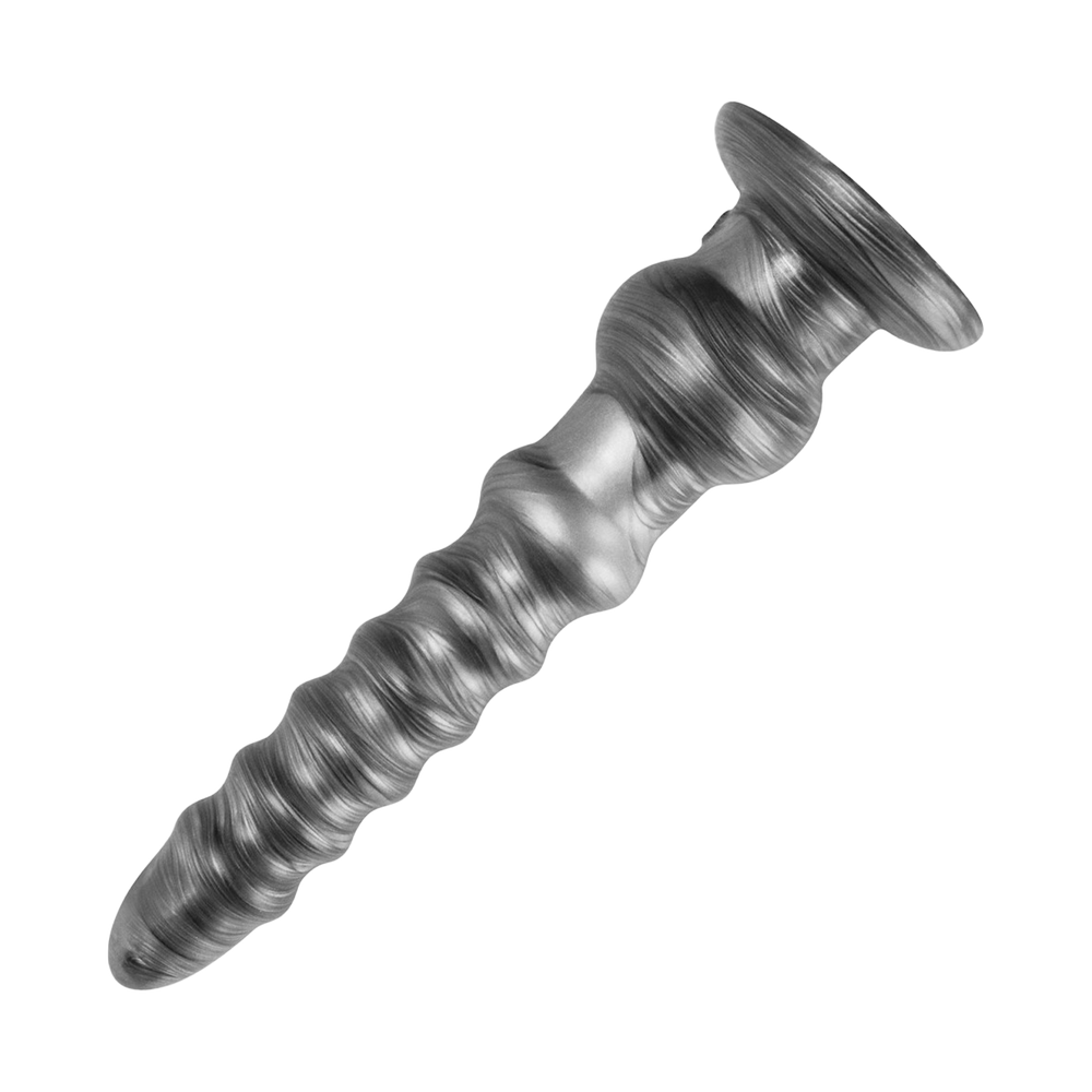 LoveToy - King Size Vibrierender Vibrax Slider 32 cm - Silber
