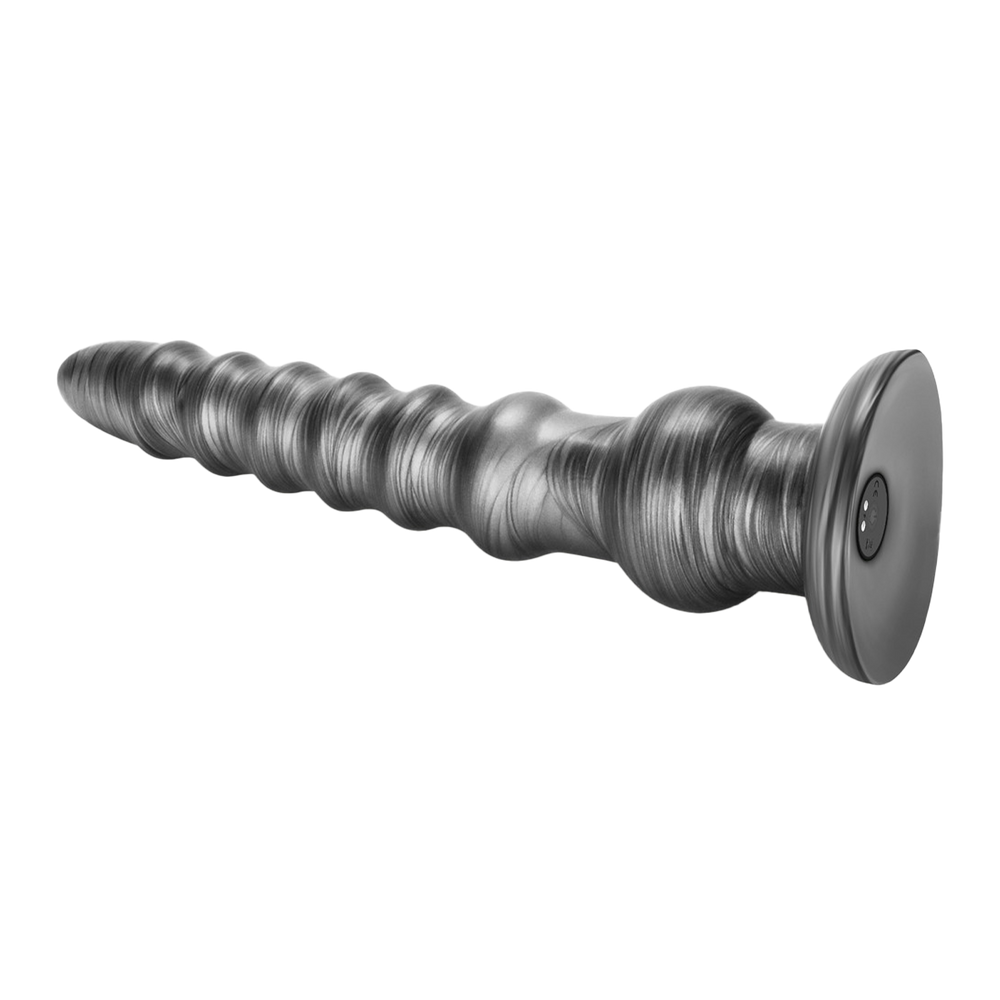 LoveToy - King Size Vibrierender Vibrax Slider 32 cm - Silber