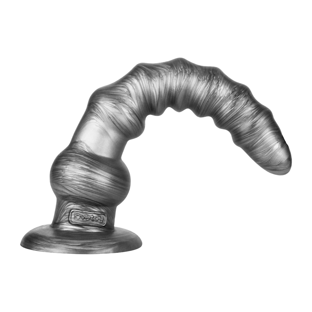 LoveToy - King Size Vibrierender Vibrax Slider 32 cm - Silber