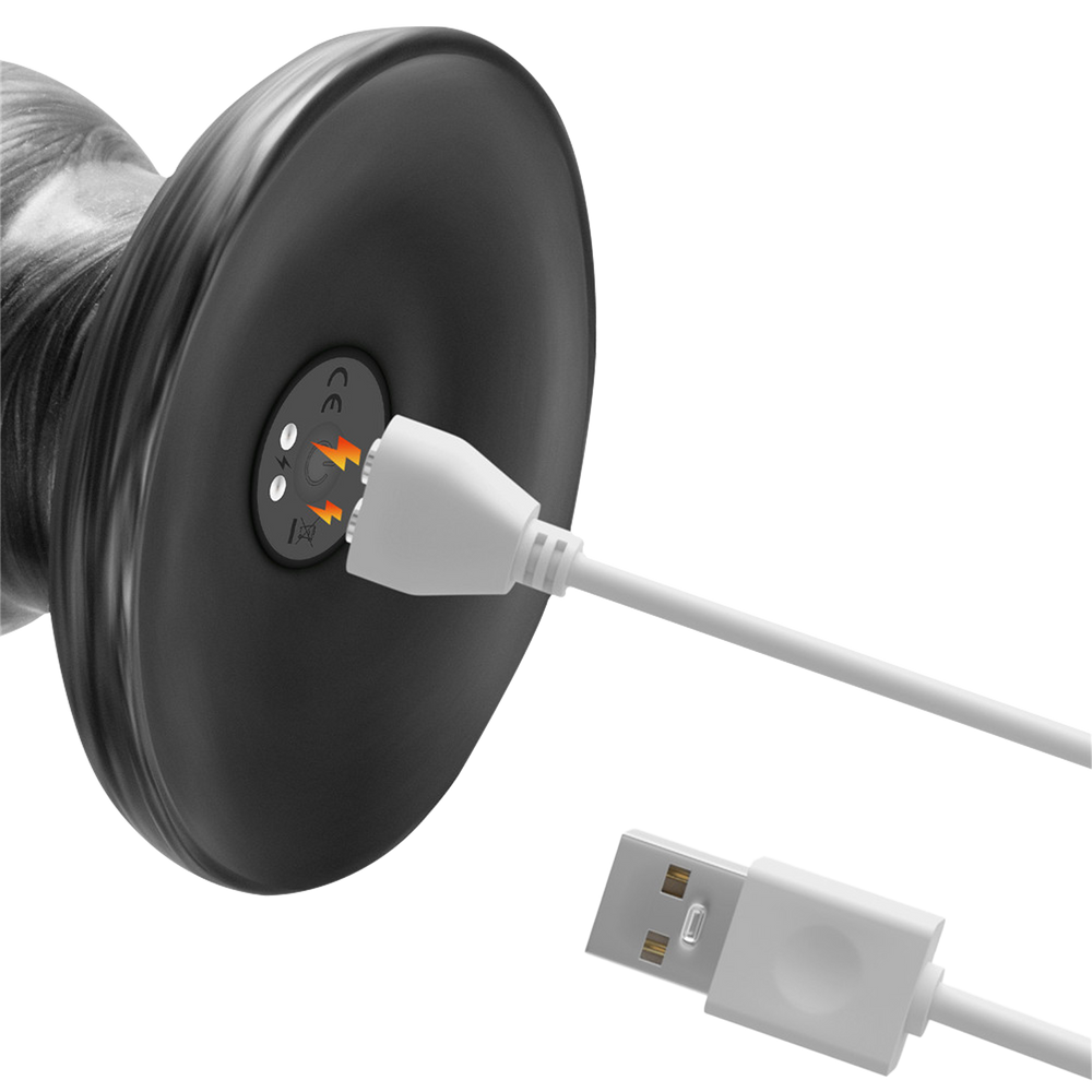 LoveToy - King Size Vibrierender Vibrax Slider 32 cm - Silber