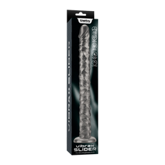 LoveToy - King Size vibrierender Vibrax Slider 40,5 cm - Silber