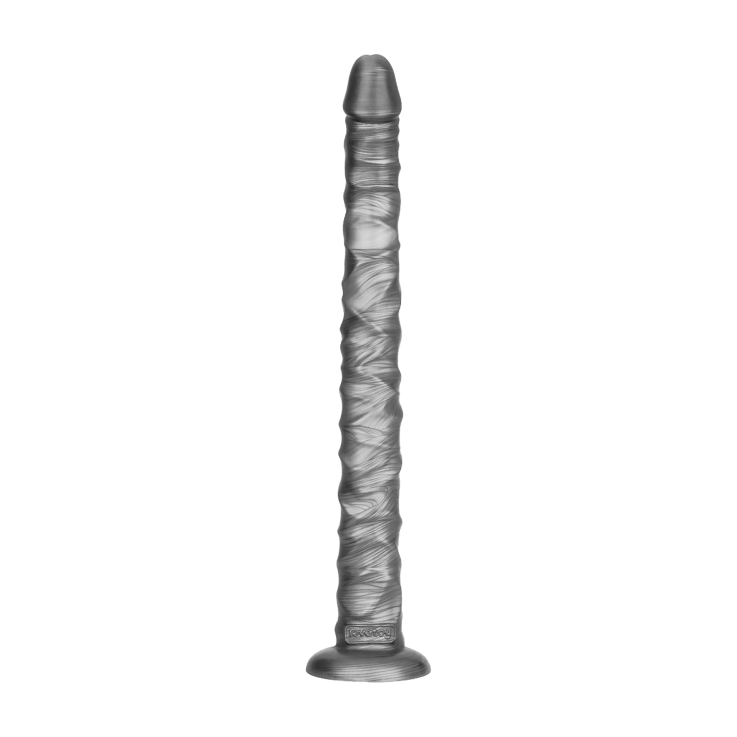 LoveToy - King Size vibrierender Vibrax Slider 40,5 cm - Silber