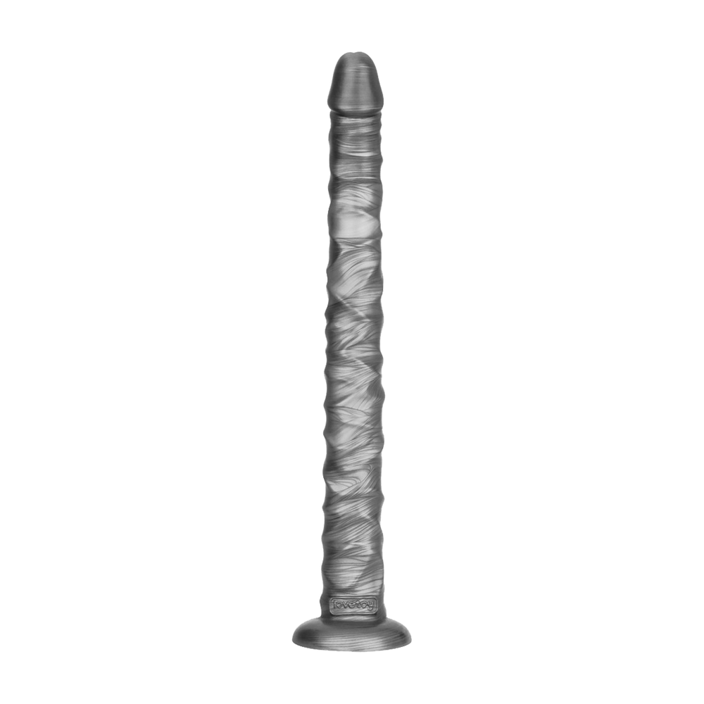 LoveToy - King Size vibrierender Vibrax Slider 40,5 cm - Silber