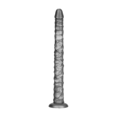 LoveToy - King Size vibrierender Vibrax Slider 40,5 cm - Silber
