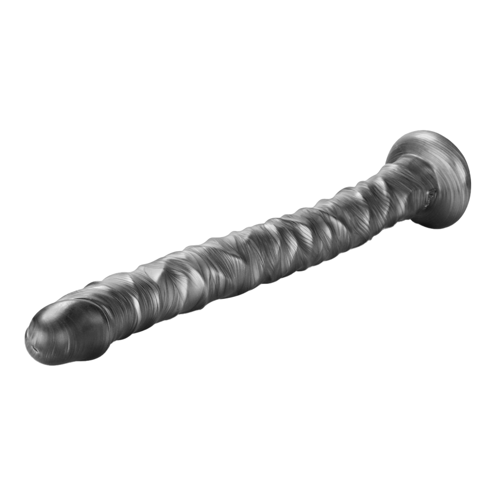 4: LoveToy - King Size vibrierender Vibrax Slider 40,5 cm - Silber