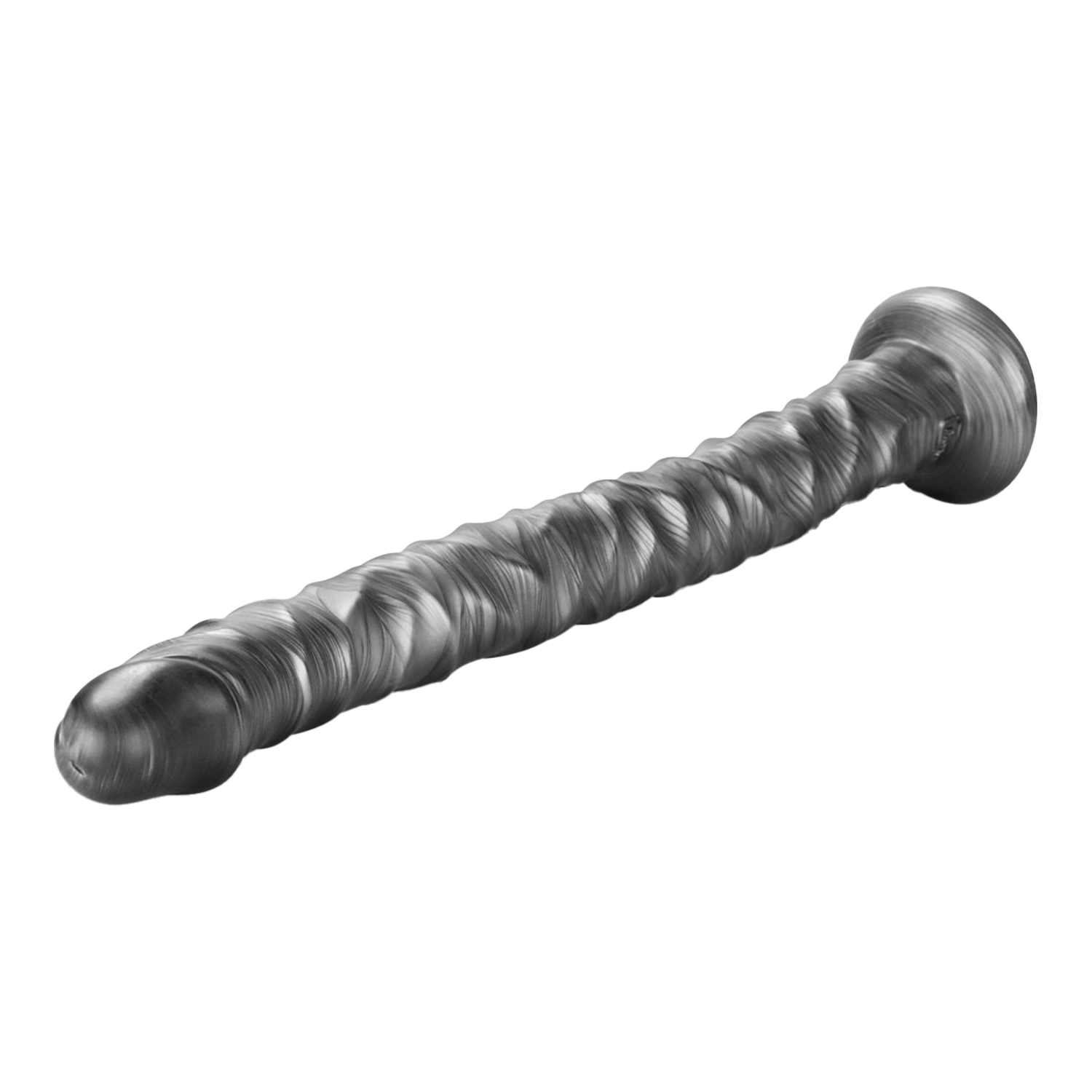 LoveToy - King Size vibrierender Vibrax Slider 40,5 cm - Silber