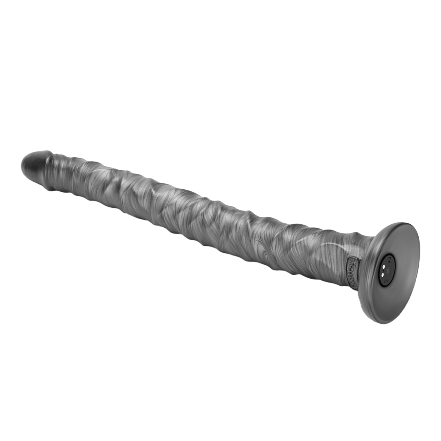 5: LoveToy - King Size vibrierender Vibrax Slider 40,5 cm - Silber
