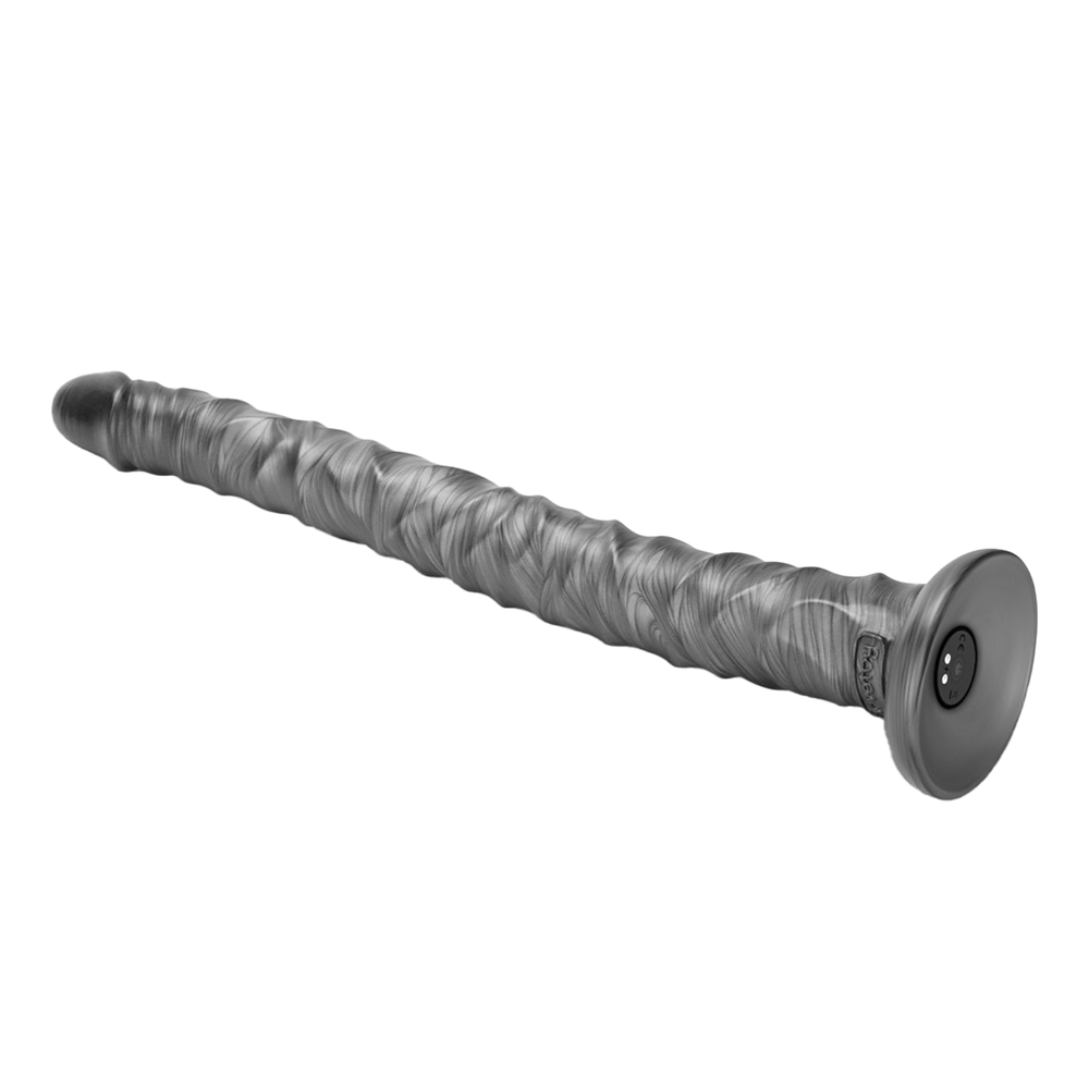LoveToy - King Size vibrierender Vibrax Slider 40,5 cm - Silber