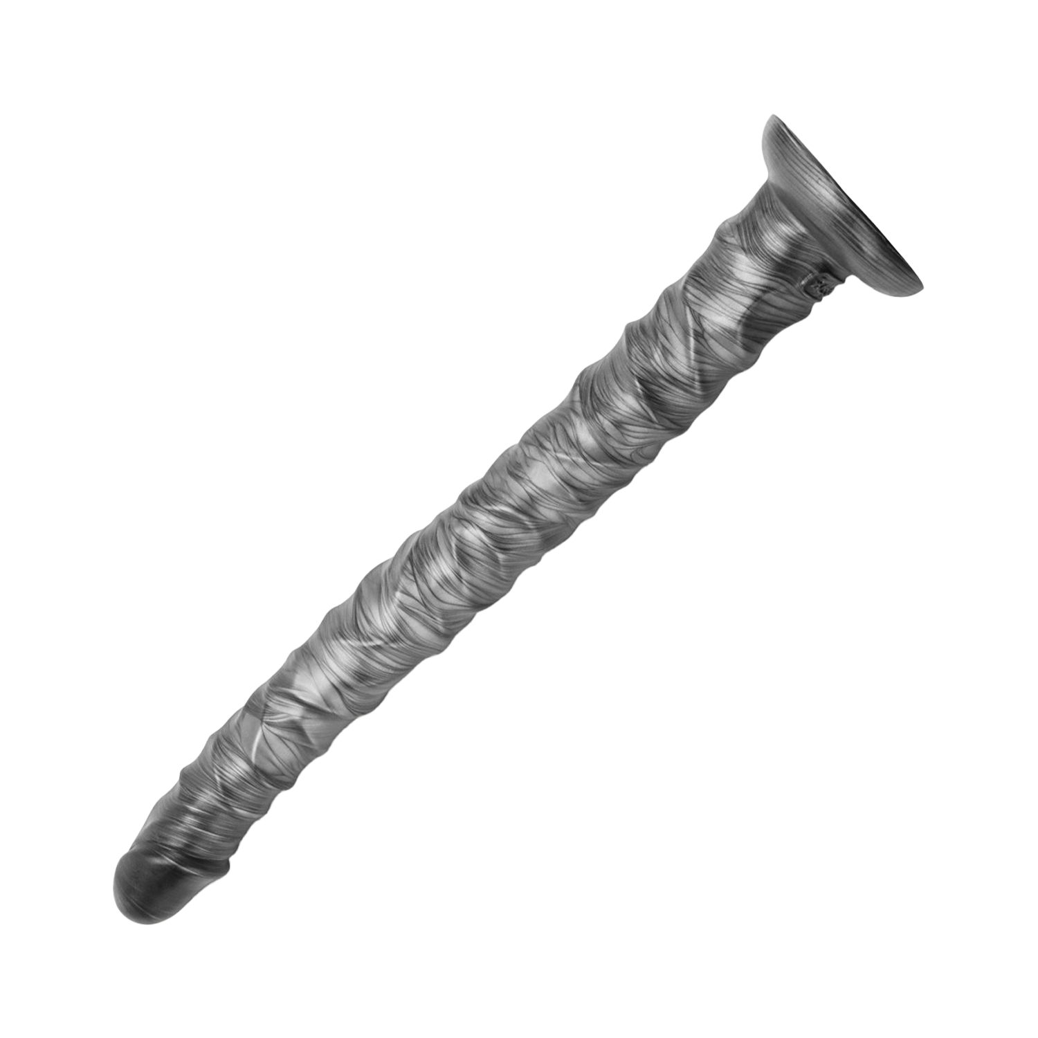 LoveToy - King Size vibrierender Vibrax Slider 40,5 cm - Silber