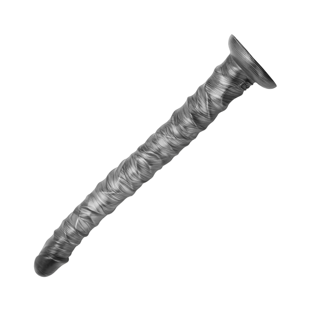 LoveToy - King Size vibrierender Vibrax Slider 40,5 cm - Silber