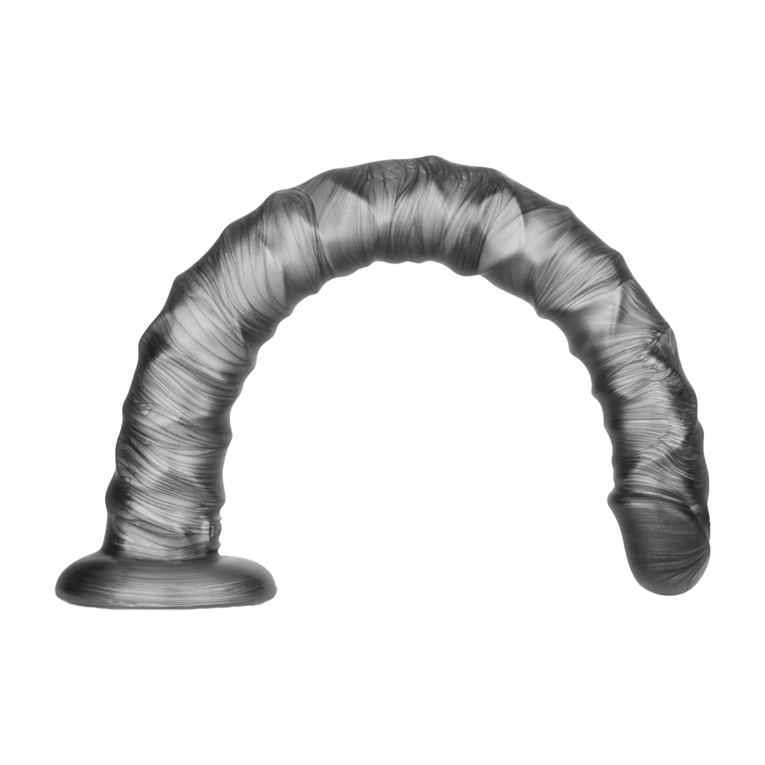 LoveToy - King Size vibrierender Vibrax Slider 40,5 cm - Silber