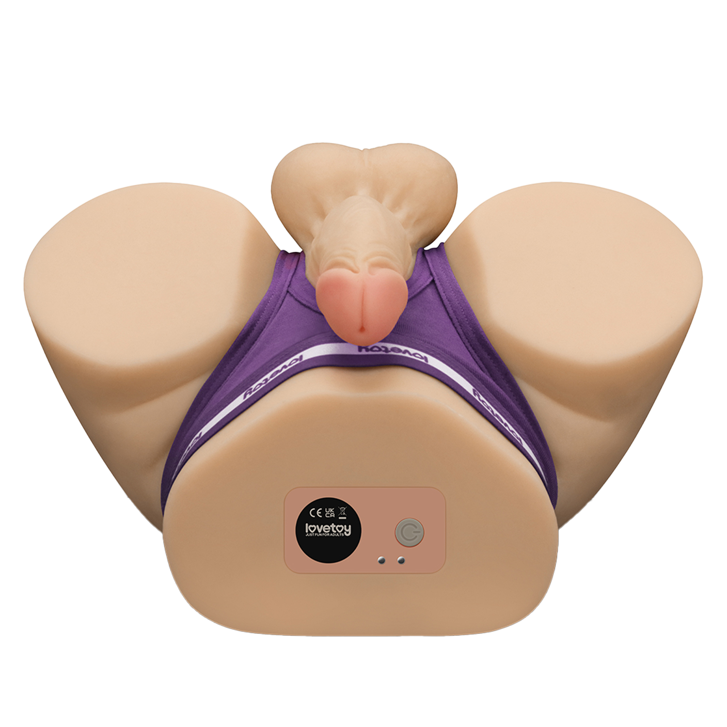 LoveToy – Streetgirls Dual Motor Sensation Pulse mit Dildo – Nude