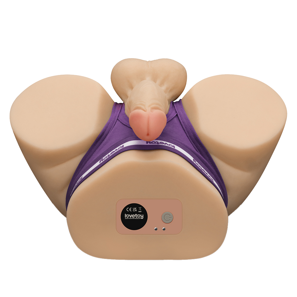 LoveToy – Streetgirls Dual Motor Sensation Pulse mit Dildo – Nude