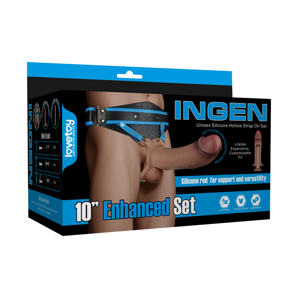 1: LoveToy - Ingen 25,5 cm - Verbessertes Set XS/S/M - Nude