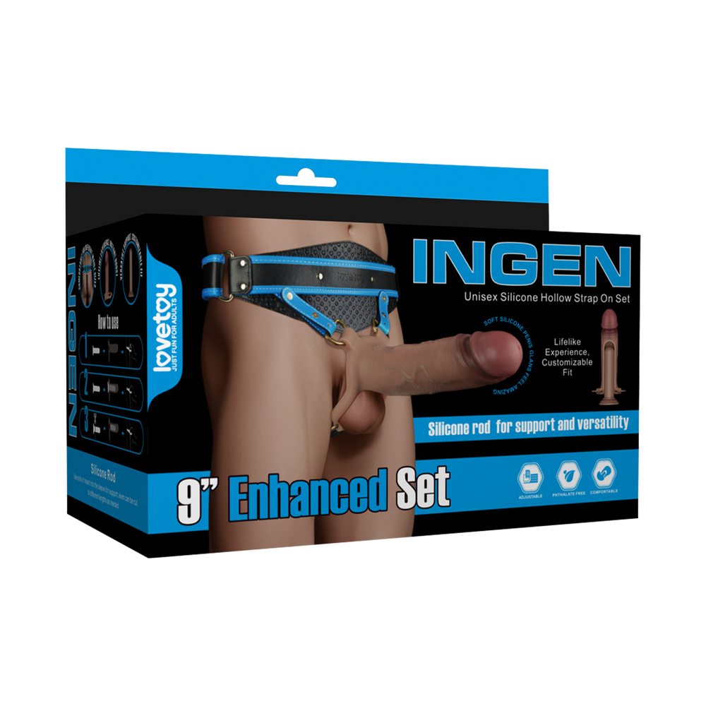 1: LoveToy - Ingen 23cm - Enchanced Set XS/S/M - Nude