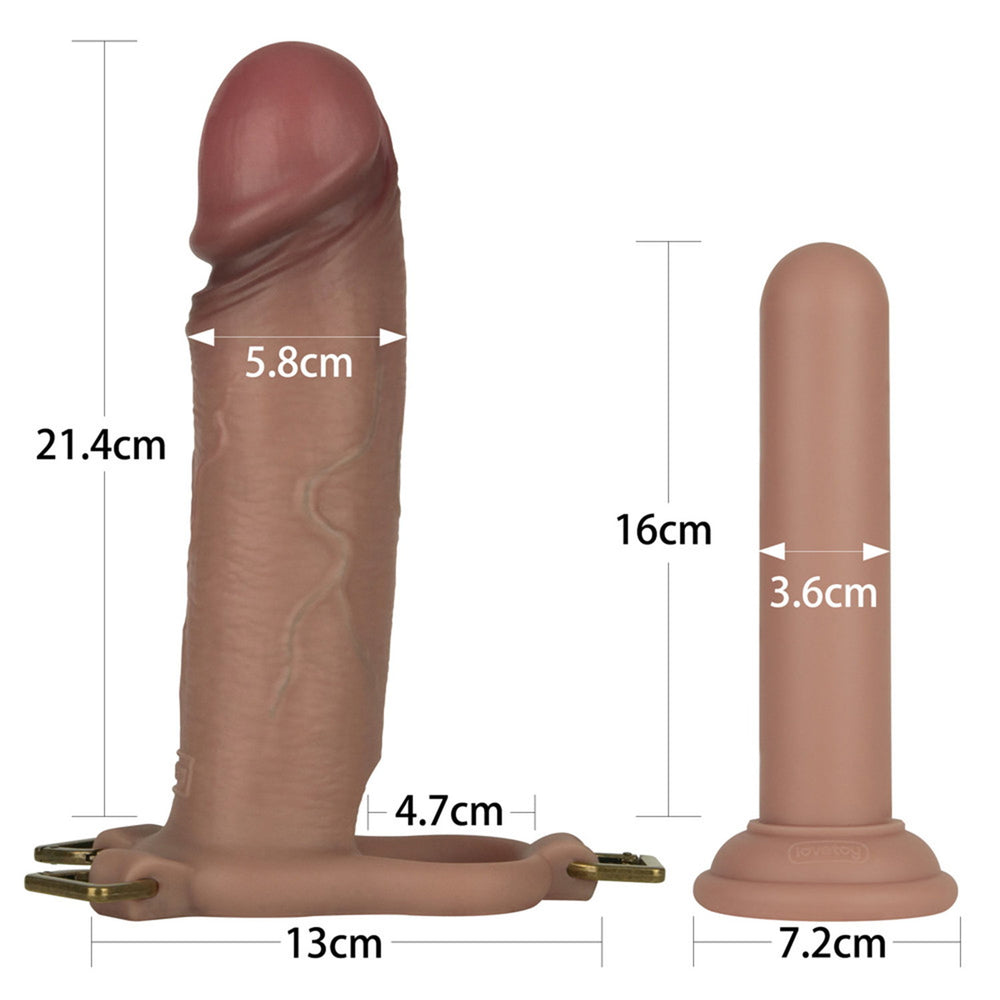 16: LoveToy - Ingen 23cm - Enchanced Set XS/S/M - Nude