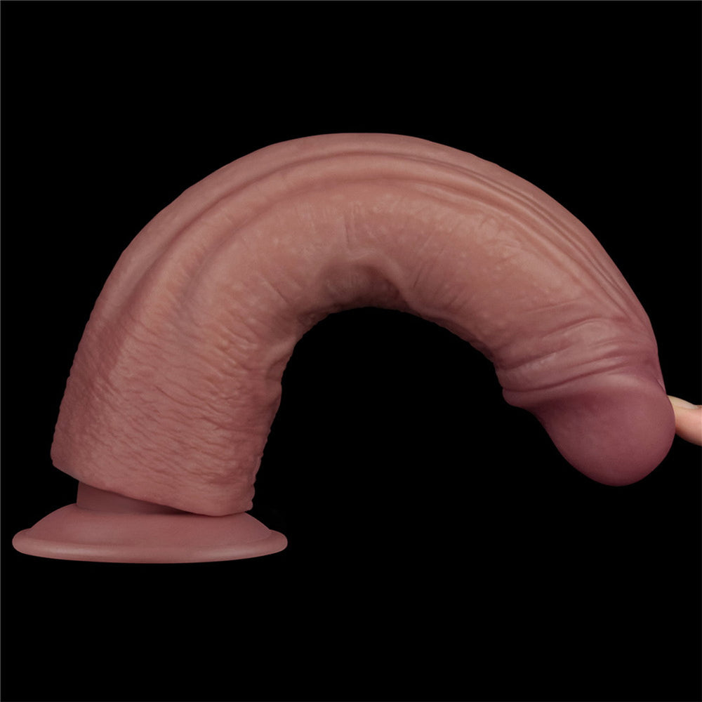 LoveToy - Power Cock 26,5 cm - Vibrating Dual Density - Nude