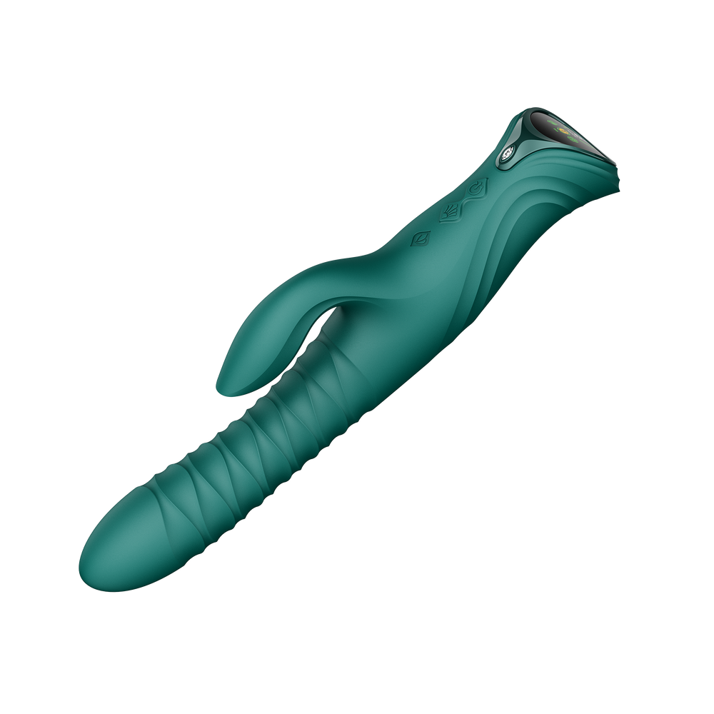 11: ZALO MOSE 2 – Rabbit-Vibrator mit Stoßfunktion – Grün