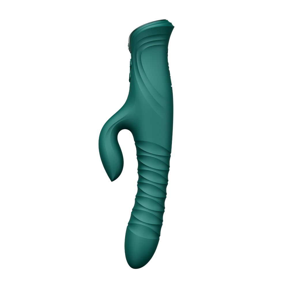 3: ZALO MOSE 2 – Rabbit-Vibrator mit Stoßfunktion – Grün