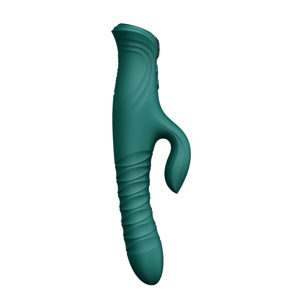 6: ZALO MOSE 2 – Rabbit-Vibrator mit Stoßfunktion – Grün