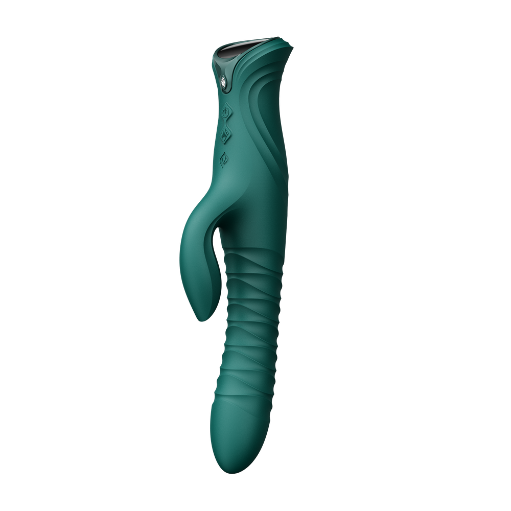 7: ZALO MOSE 2 – Rabbit-Vibrator mit Stoßfunktion – Grün