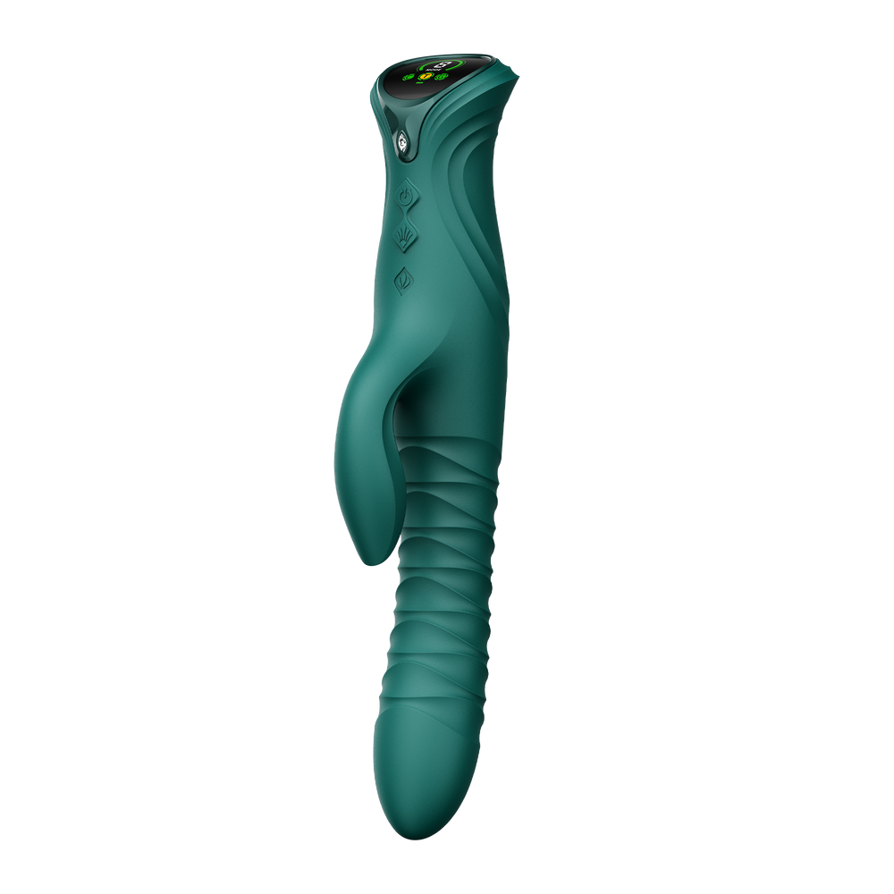 10: ZALO MOSE 2 – Rabbit-Vibrator mit Stoßfunktion – Grün