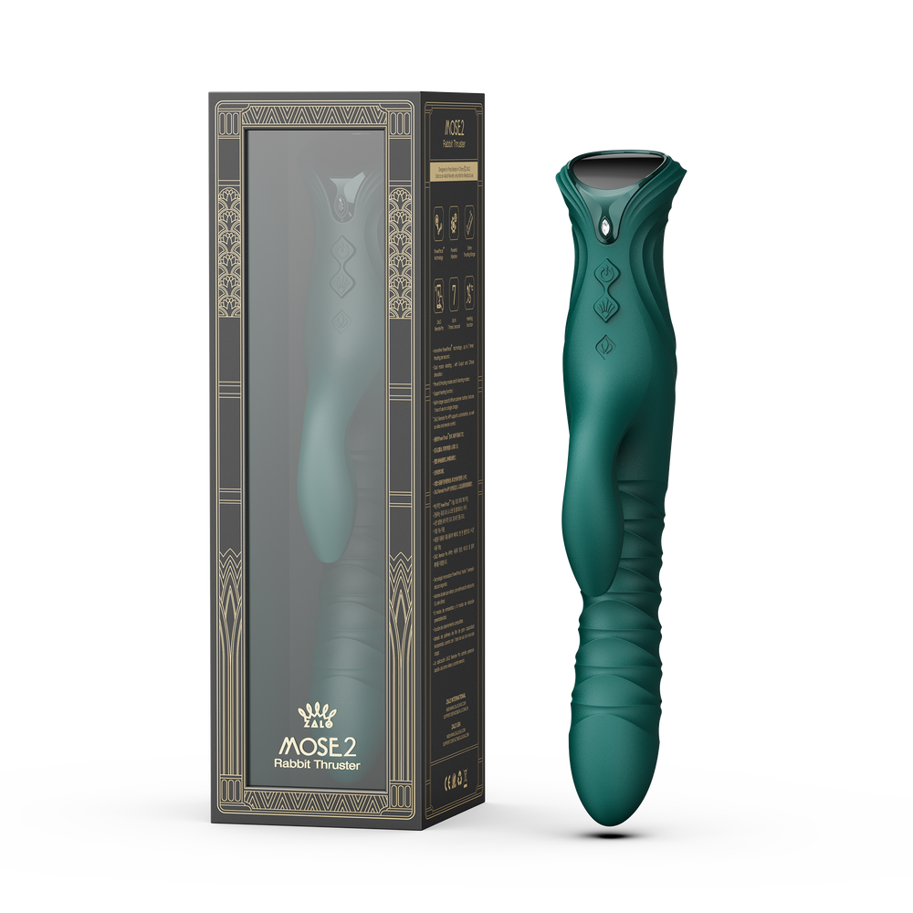 2: ZALO MOSE 2 – Rabbit-Vibrator mit Stoßfunktion – Grün