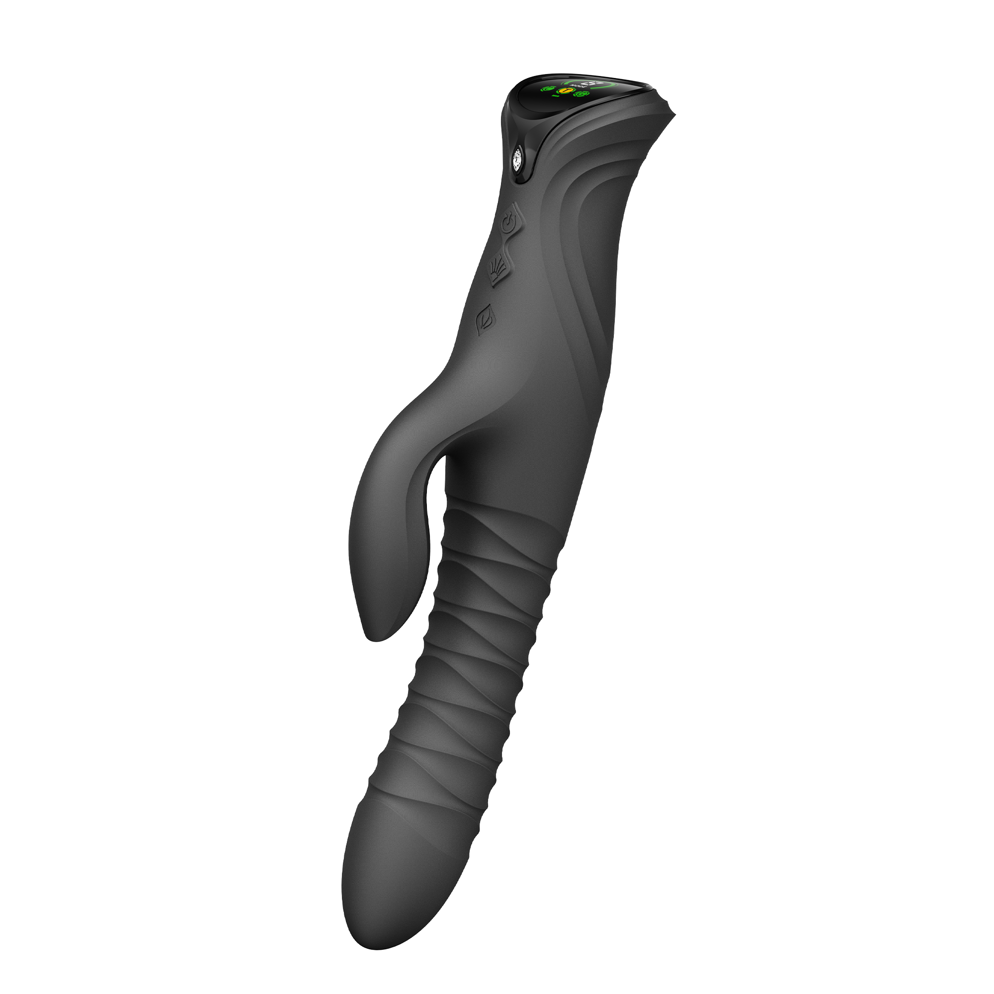ZALO MOSE 2 – Rabbit-Vibrator mit Stoßfunktion – Schwarz